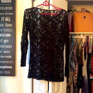 Black lace long sleeve